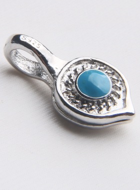 文玩108佛珠手串卡子星月金刚凤眼菩提手串配饰配件B183白铜卡子