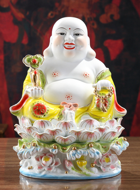 陶瓷招财供奉礼品家居客厅大肚佛
