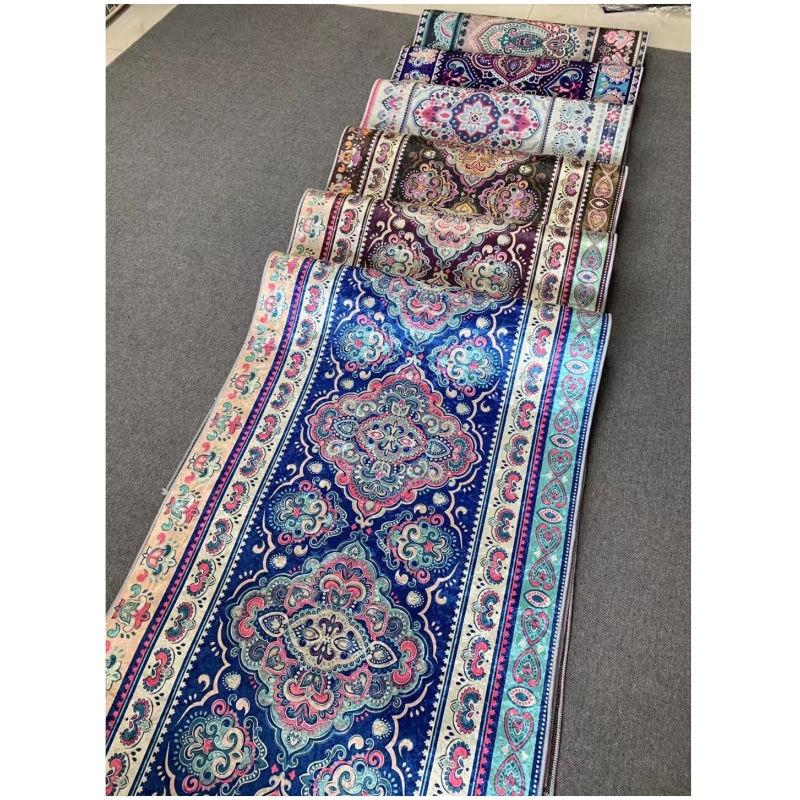 波斯地毯金钻绒欧花美式民族民宿长条走廊床边沙发飘窗过道垫防滑,居家布艺,地毯,淘宝优惠券,粉丝福利购,淘宝优惠卷