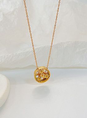 韩版ins个性轻奢高级感不锈钢项链批发女时尚小众百搭钛钢饰品