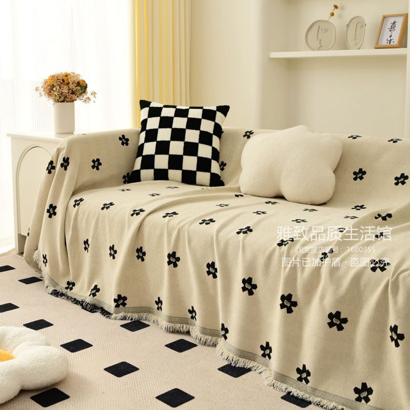 북유럽 일본식 작은 신선한 안티 고양이 스크래치 겨울 두꺼워지고 길어진 따뜻한 소파 커버 천으로 셔닐 실 벨벳 담요