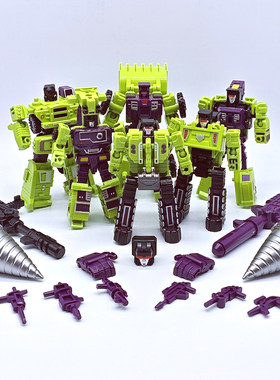 星将大力神ST10变形玩具儿童 六合体金刚机器人 G1工程车模型男孩