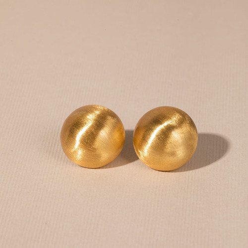 WEARRING磨砂半圆耳环
