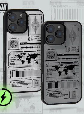 原创个性赛博朋克手机壳适用iPhone16Promax户外运动风苹果15Pro潮流科技感PC壳14/13ip12磁吸保护壳苹果13pm