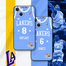 nba湖人4星复古球衣奥尼尔詹姆斯kobe科比8号手机壳适用iPhone15Promax苹果14/13/12/11/xr华为mate/小米vivo