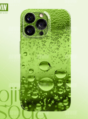 绿色气泡水手机壳适用iPhone16Promax夏日清凉青柠苹果15/14/13浪漫情侣12颜值华为小米15vivo软壳OPPO不撞壳