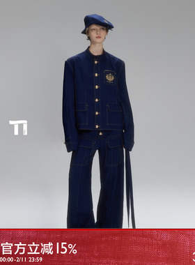 启世录TIWILLTANG“蓝血新贵”徽章夹克巨星款套装【主理人推荐】