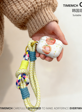 TimeMch 波点西红柿 适用于airpodspro3保护套airpods4保护壳苹果耳机套二三四代美式ins风小众airpods3简约