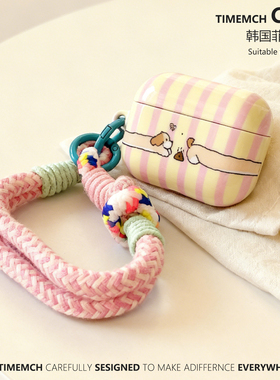 TimeMch 贪吃便便狗适用于airpods4保护壳airpodspro3保护套苹果耳机套创意卡通可爱airpods3二三四代硬壳