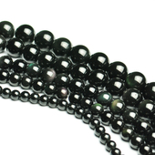 三颗石diy手工天然黑曜石半成品散珠单珠 黑曜石串珠材料4mm 12mm