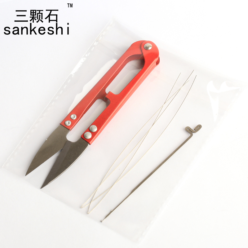 DIY饰品材料 手工包 三通针穿手串佛珠佛头三通散珠子引线 工具包