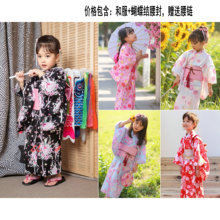 特价清仓外贸日本和服儿童女童振袖正装和服配腰封和风浴衣童装