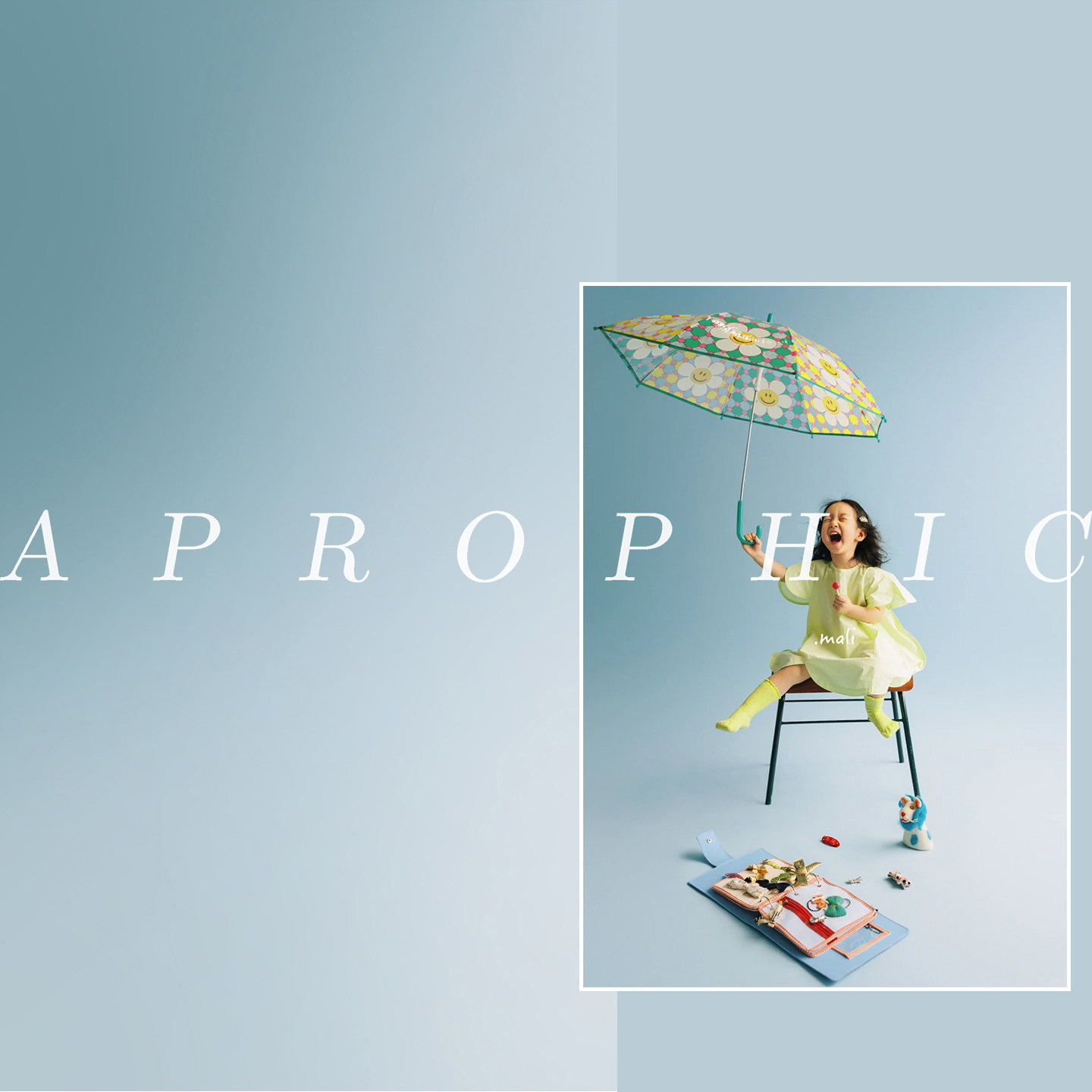 创美新款蓝色渐变儿童拍照背景布影楼蓝色油画儿童室内拍照背景纸