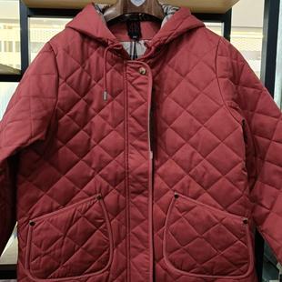 中年妈妈装 连帽保暖棉服女装 棉衣新款 馨绮点3560棉服休闲棉袄大码