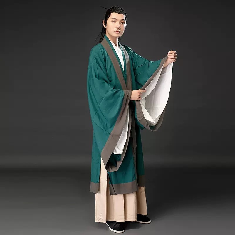 唐朝男装长安十二时辰易烊千玺同款棉麻汉服大臣书生道士服装租赁