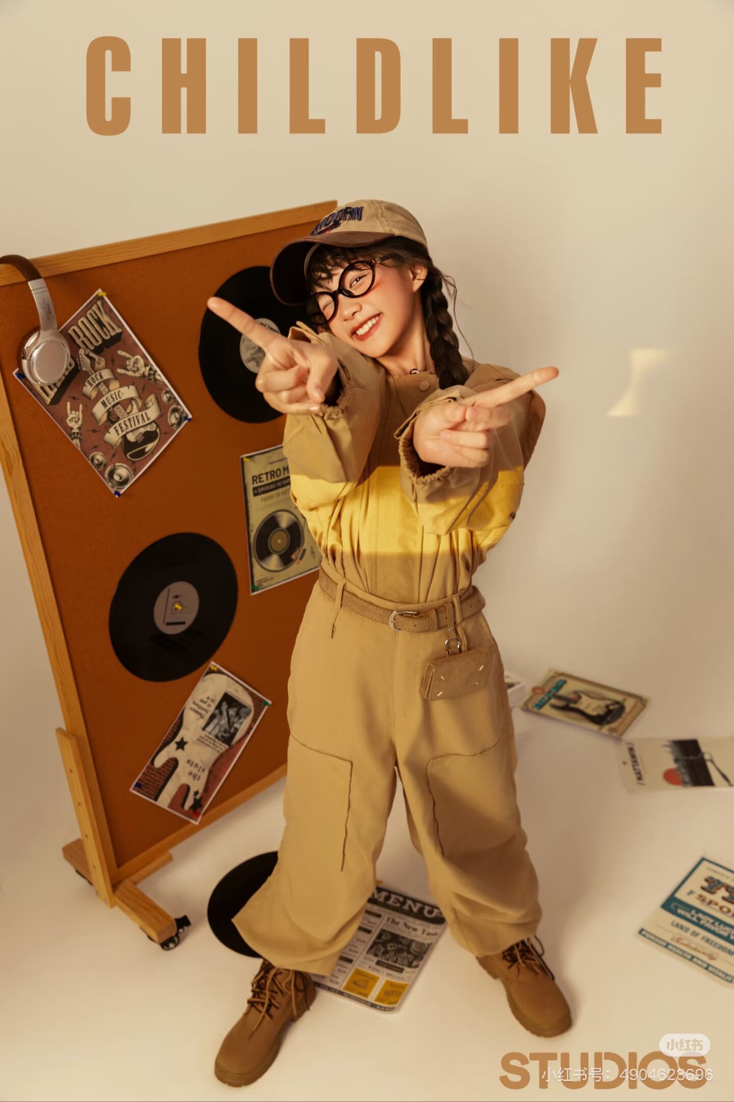 儿童摄影服装潮童T台走秀杂志风主题拍照衣服影楼写真照表演服