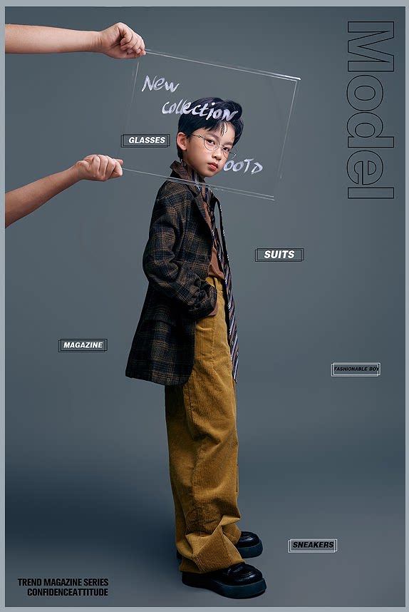儿童摄影服装潮童影楼拍照写真表演出模特走秀街舞蹈美拉德多巴胺