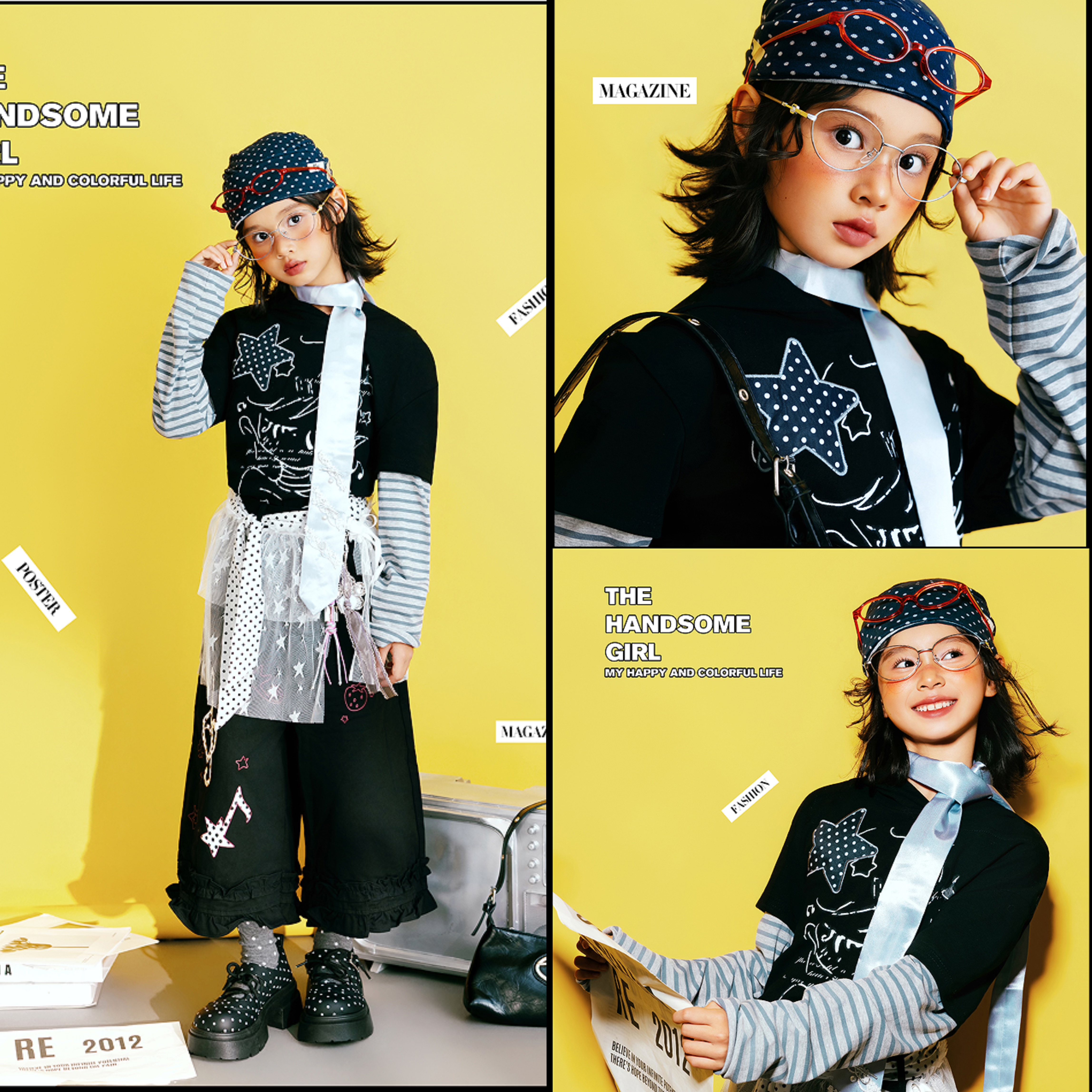 新款儿童摄影服装影楼拍照写真潮服女童公主风裙子韩版外景表演出