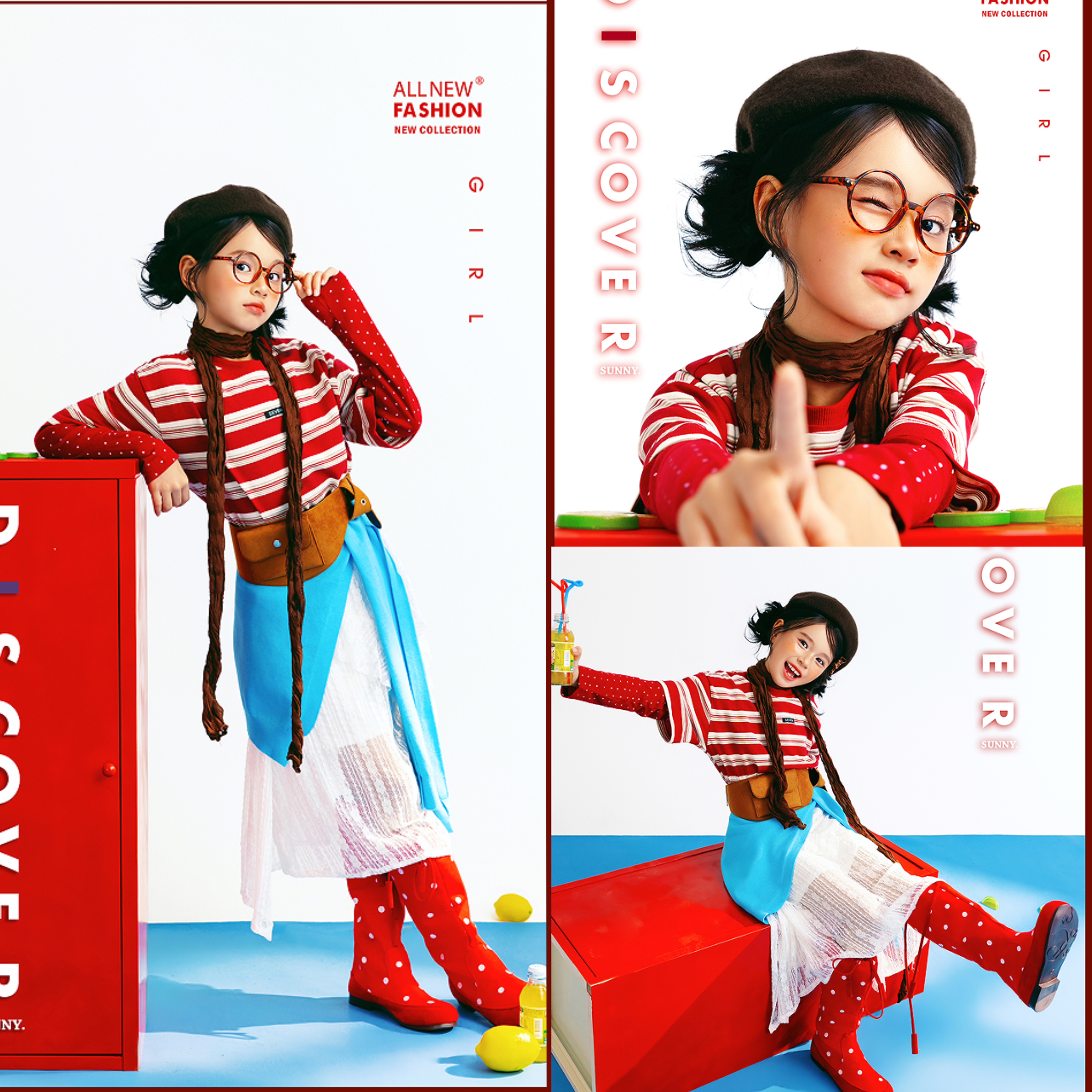 新款大童儿童摄影服装影楼拍照写真潮童女童公主裙子韩版圣诞学院