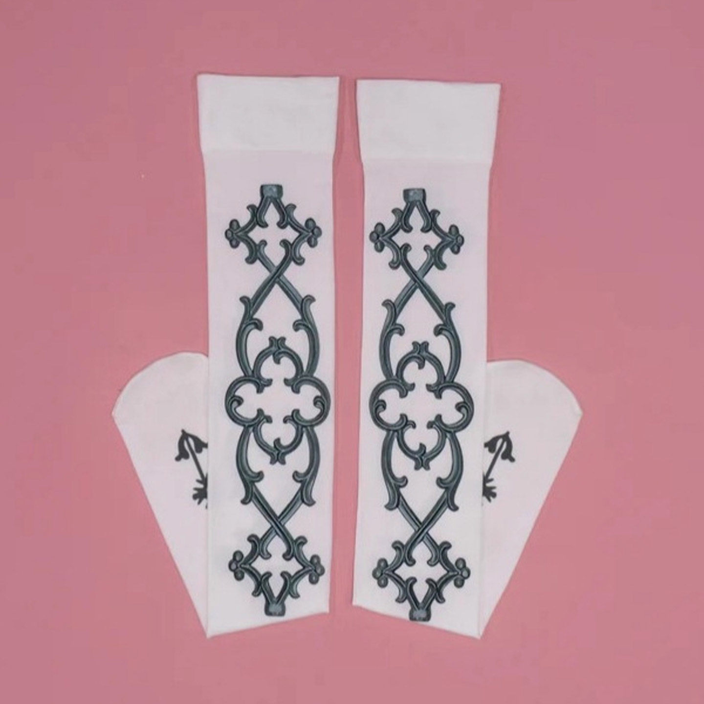 洛丽塔Lolita白丝朋克哥特过膝袜图腾复古长筒袜领域袜子半筒袜,女士内衣/男士内衣/家居服,长筒袜,淘宝优惠券,粉丝福利购,淘宝优惠卷