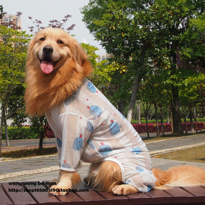 中大型犬金毛不粘毛四脚衣狗衣服