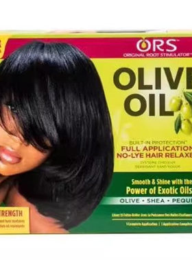 ORS olive oil hair relaxer kit normal 美国橄榄油松弛直发膏