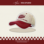 美式 复古复线拼接刺绣字母棒球帽子女深顶大头围显脸小鸭舌帽男潮