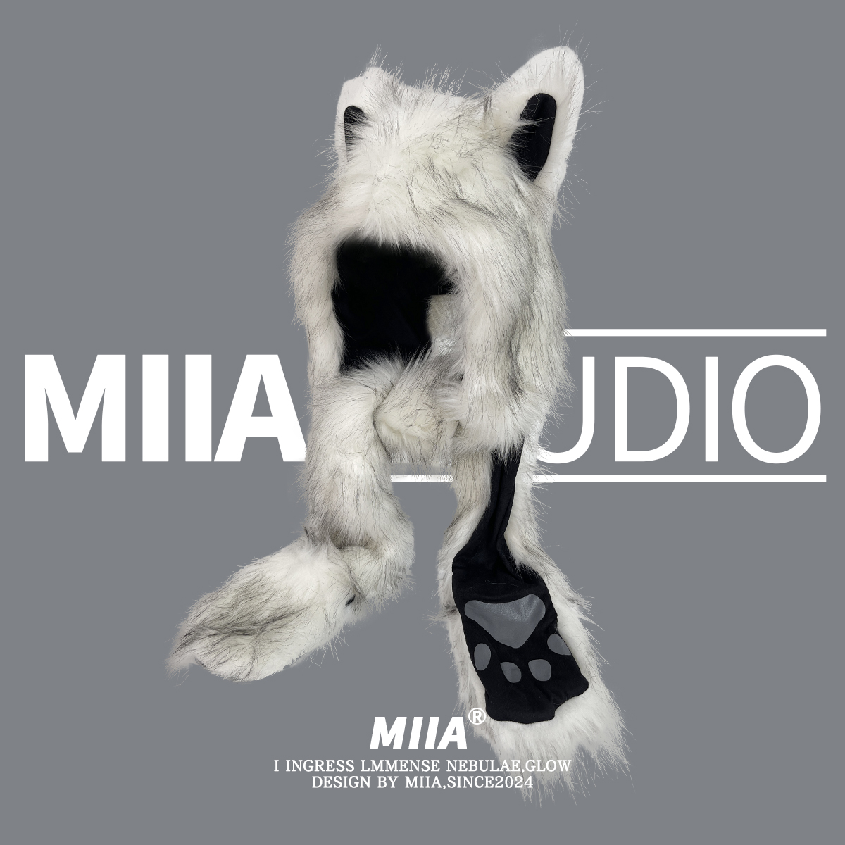 千禧辣妹y2k雷锋帽狐狸毛