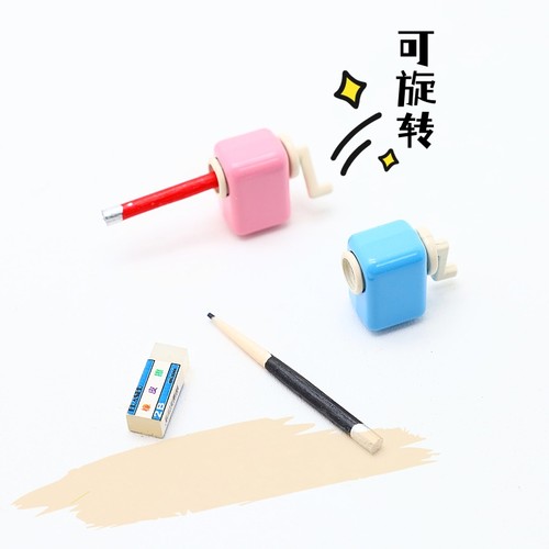 12分仿真立体微缩迷你削笔器卷笔刀模型diy娃娃屋场景摆件小文具