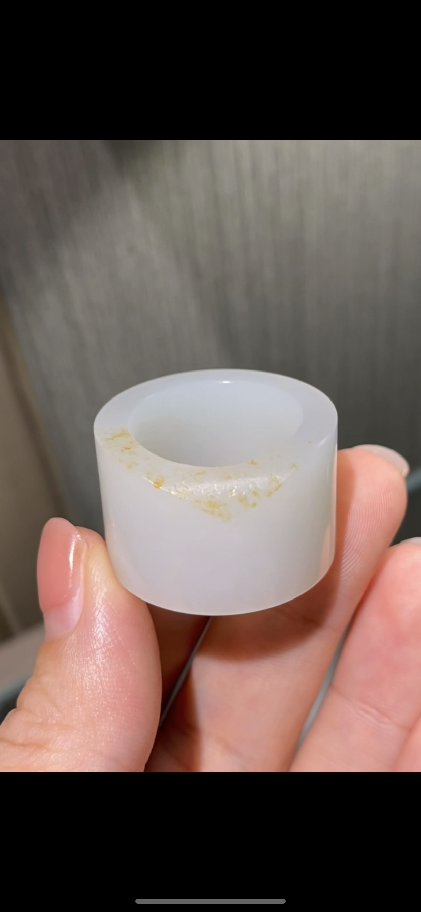 天然正品新疆和田玉籽料 素 扳指 20mm 带证书全国复检二十年老店