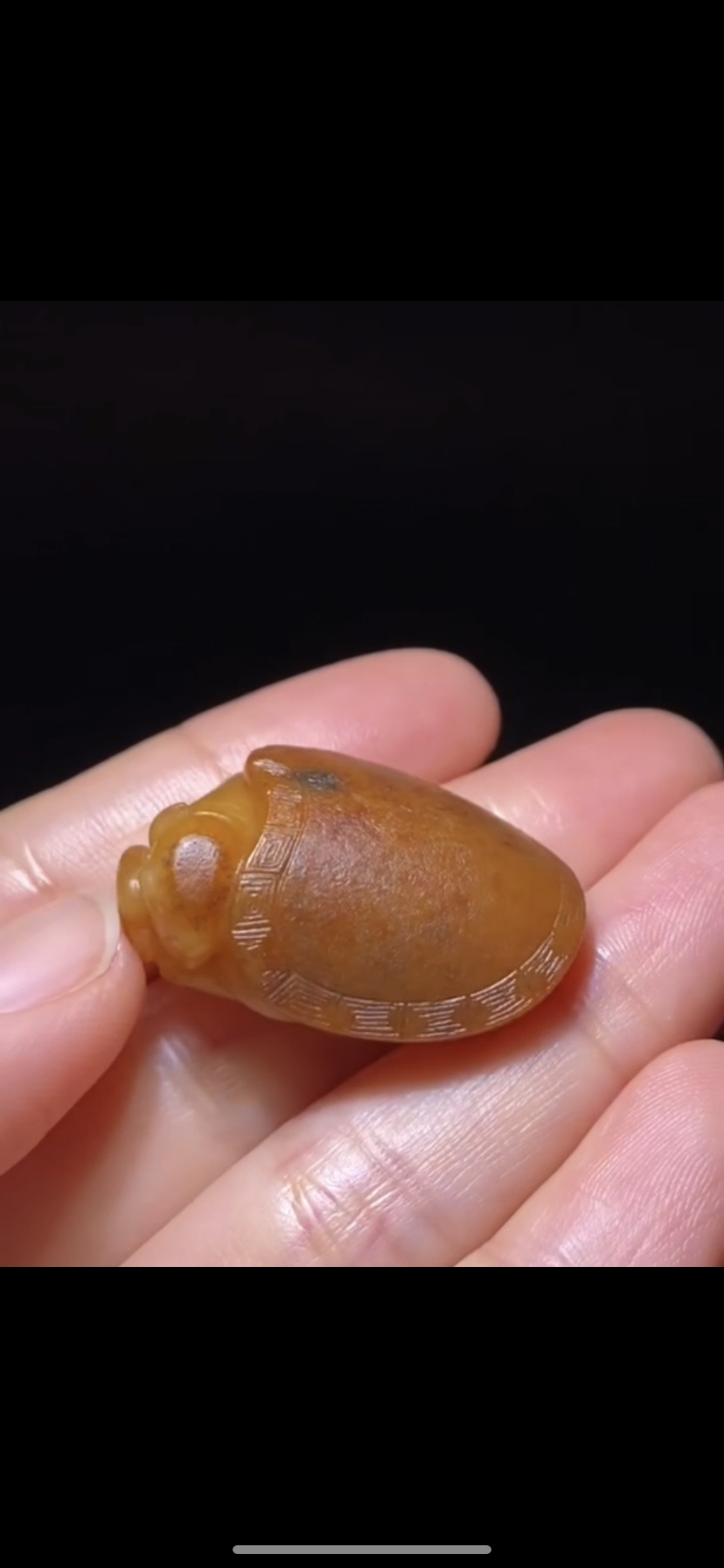 二十年老店天然新疆和田籽料鹰嘴龟满老油皮正品带证书全检收藏级