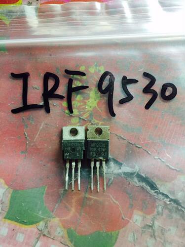 回收电子元器件IRF9530 F9530 TO-220 原装进口拆机MOS场效应管