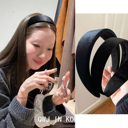 韩国进口发箍onnuk同款丝绒头箍