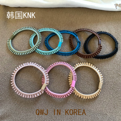 韩国进口KNK纤细纯色打底皮筋