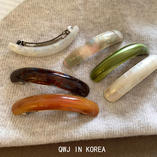 大容量 韩国进口France金标优雅弧形马尾夹法式醋酸简约发夹弹夹