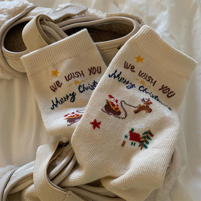 圣诞袜袜子韩国进口法式
