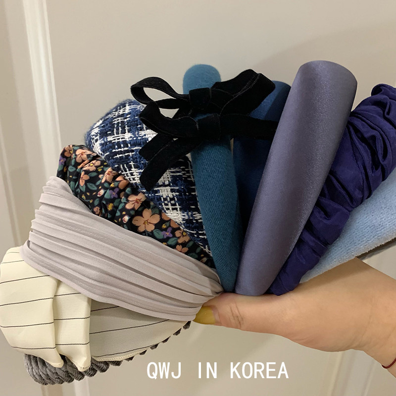 折扣清仓款蓝灰色系韩国进口发箍