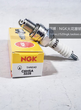 川崎AN122雅马哈XV250本田CA250摩托车适用NGK火花塞C6HSA 3228