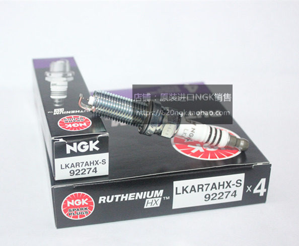 飞度GK5锋范傲虎QX50劲客Q50楼兰骊威NGK双钌金火花塞LKAR7AHX-S