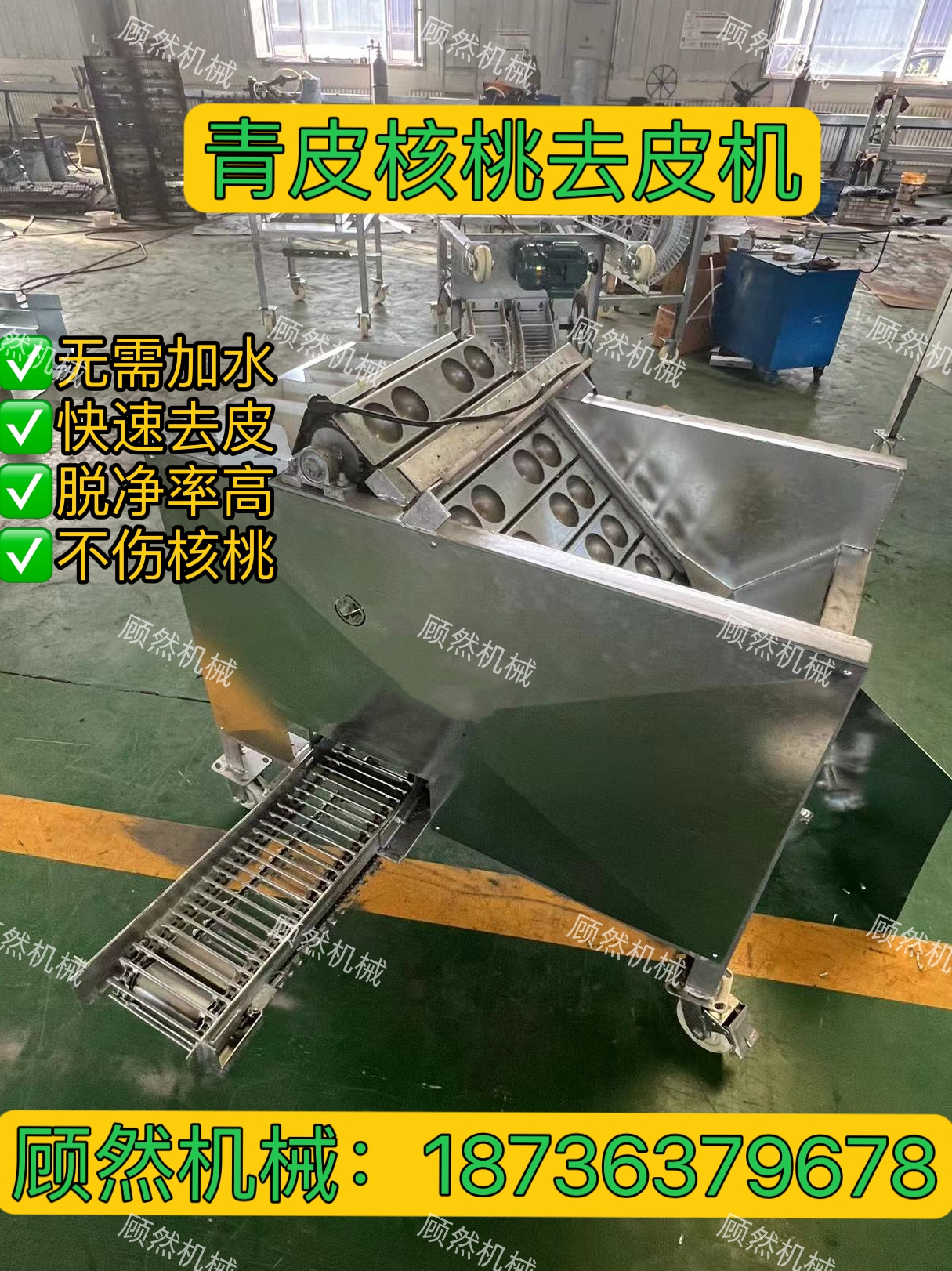 青核桃去皮机鲜核桃剥皮分离干净