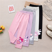 棉美乐蒂裤 女童外穿打底裤 女宝宝可爱印花百搭长裤 新款 子 2025夏季