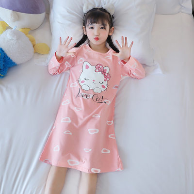 Hellokitty纯棉睡裙女童家居服