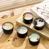 香薰大豆蜡爆品圣诞节日烛台装 饰蜡烛小众轻奢淡雅摆件伴手礼森系