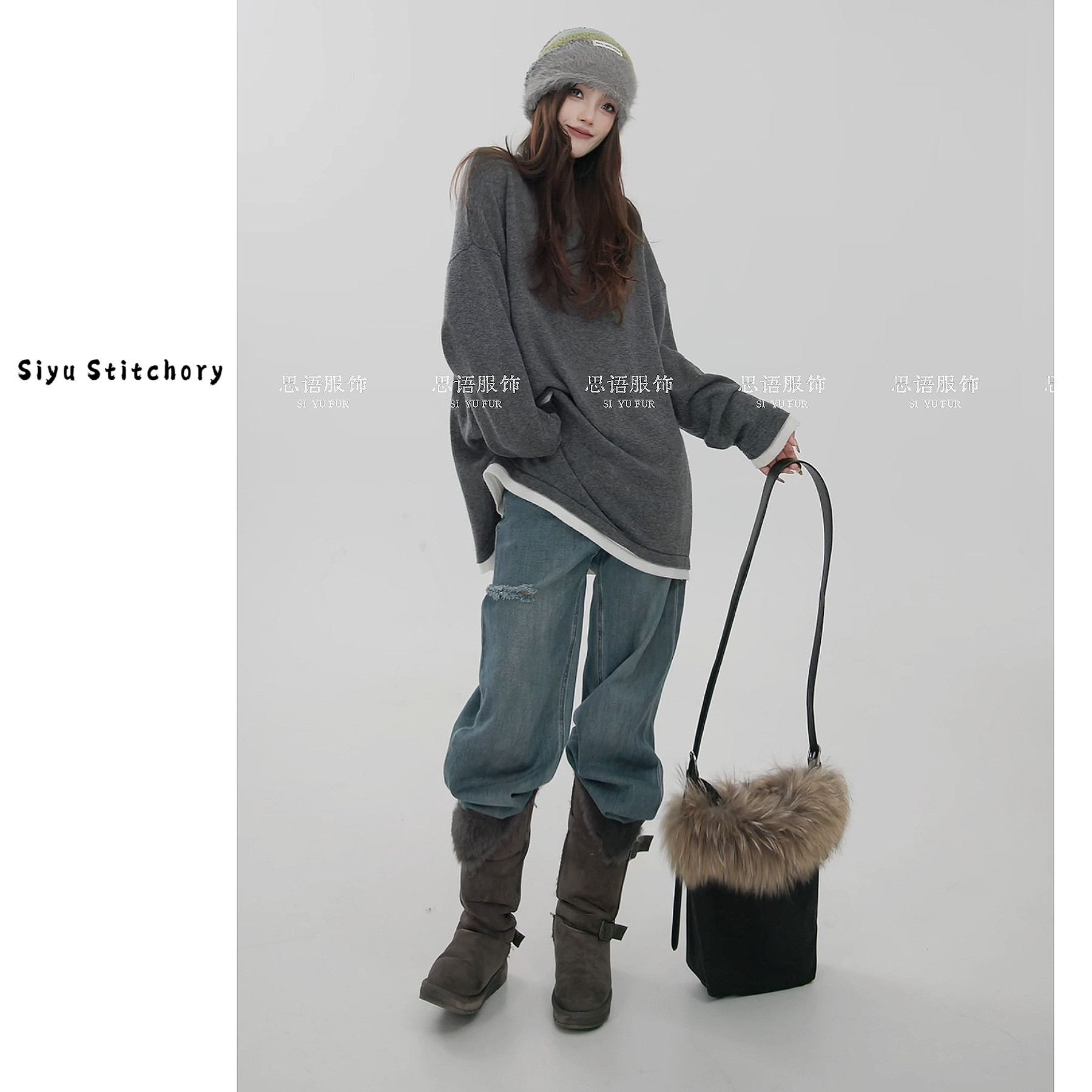 【思语】 CC251088 羊绒打底衫百搭时尚休闲