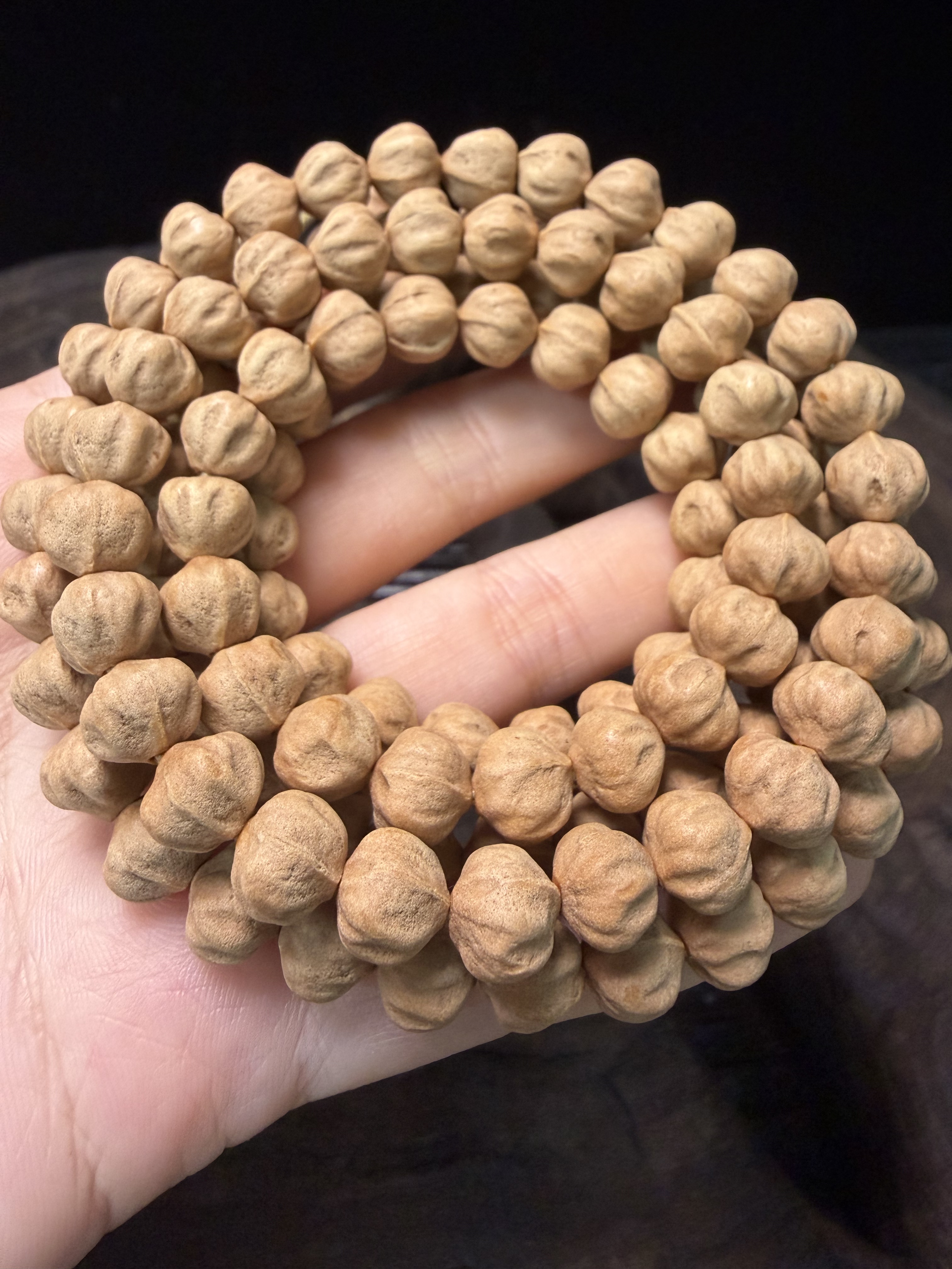 H热振柏香籽原桩矮桩莲花多棱包子粉油皮巨压手干净款文玩藏区大
