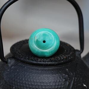 DIY散珠文玩配件天然原矿绿松石