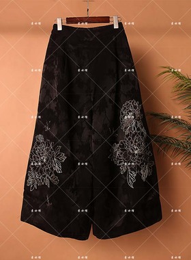 25495新款绣花花苞棉裤