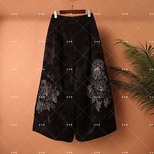 25495新款绣花花苞棉裤