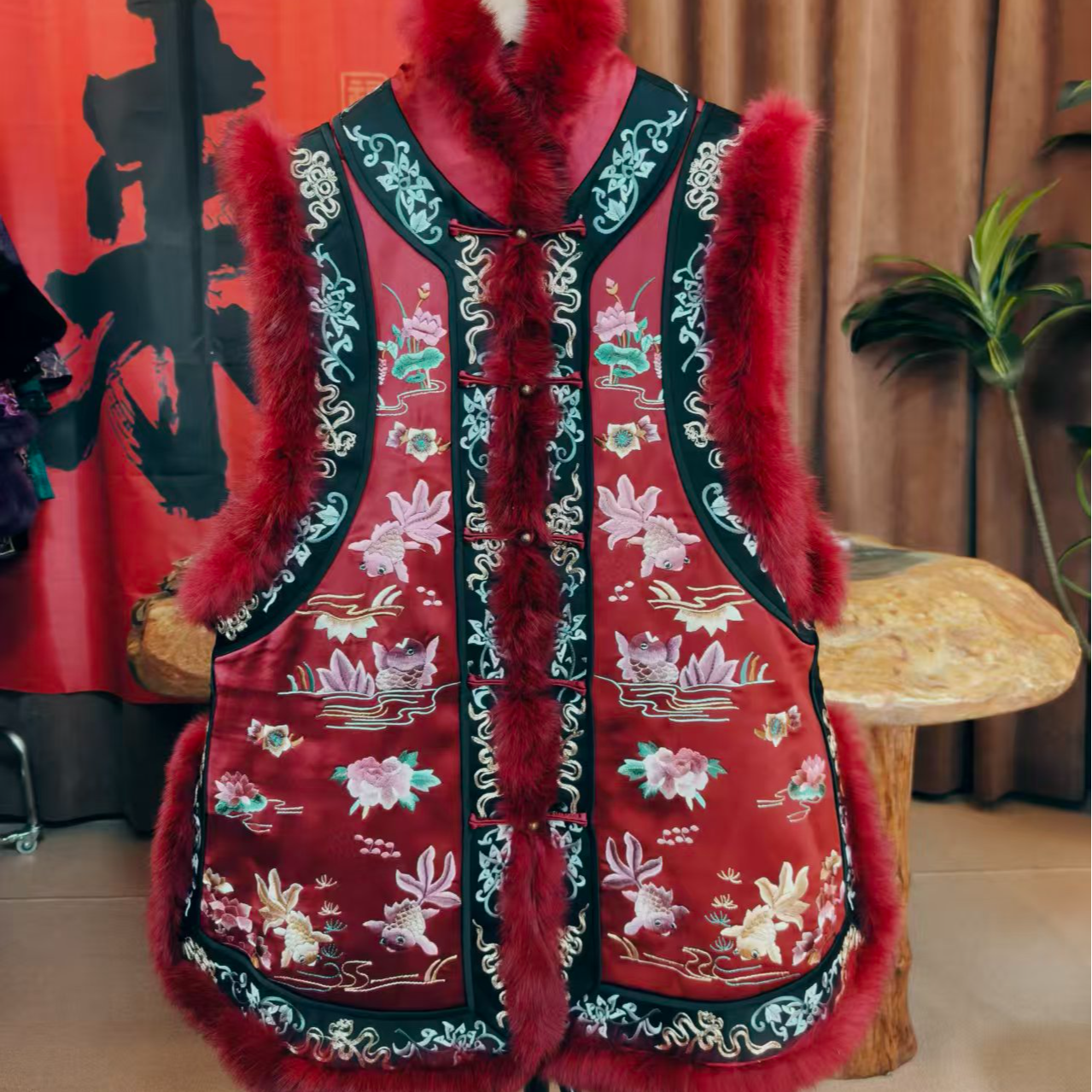 25350新款满绣金鱼满堂棉汉服马甲,女装/女士精品,汉服上装,淘宝优惠券,粉丝福利购,淘宝优惠卷