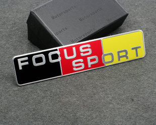 车标 超薄铝贴标 铭牌 FOCUS SPORT运动标车贴 改装 尾标 福克斯